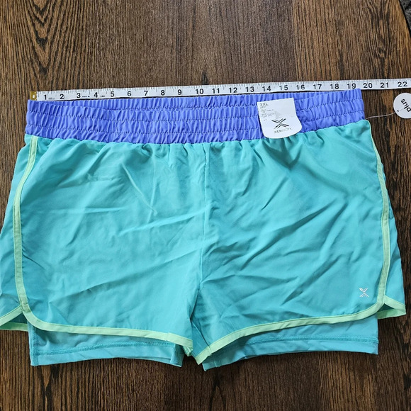 Xersion Adriatic Aqua 22½ Quick-Dri Plus Running Shorts Size Women's 3XL NEW - Picture 4 of 8